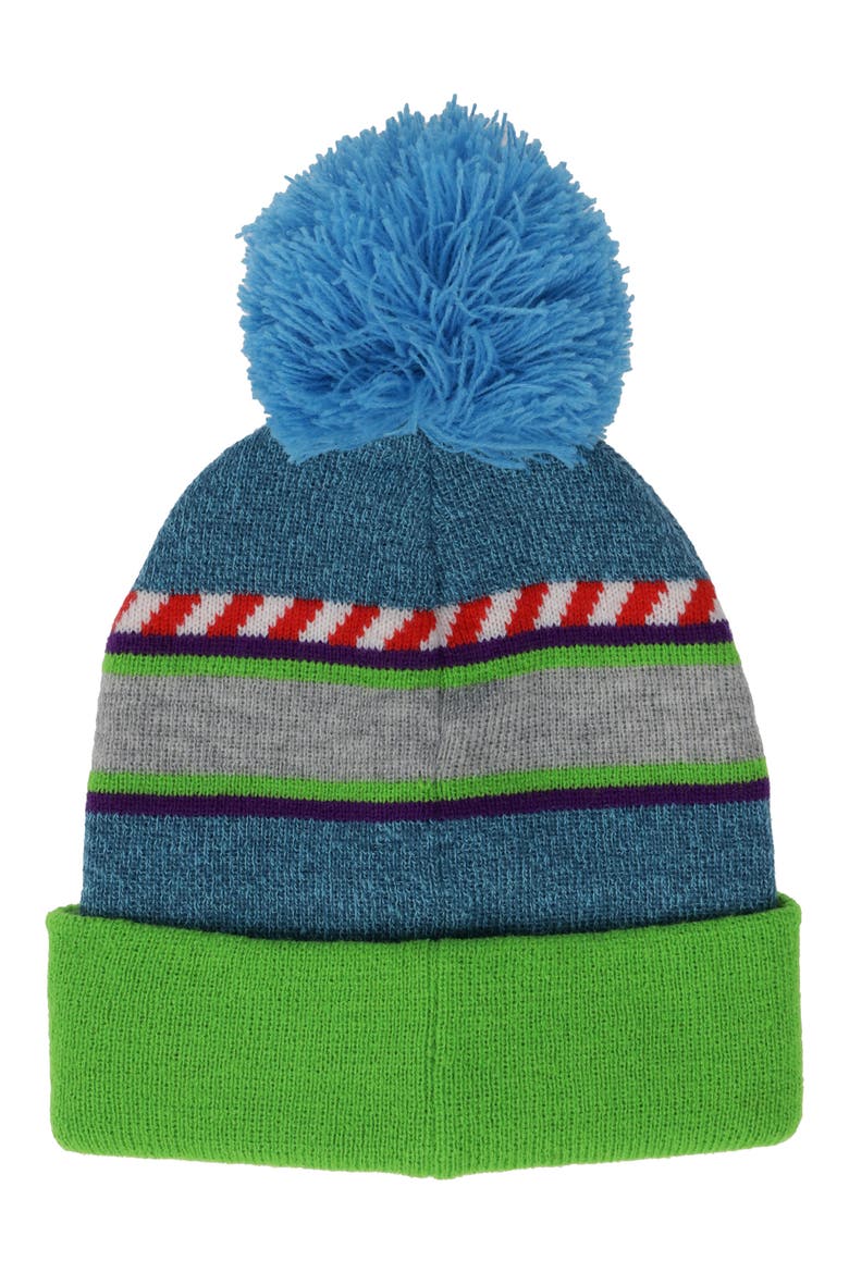Kids' Buzz Lightyear Beanie & Gloves Set, Alternate, color, BLUE/ GREEN MULTI