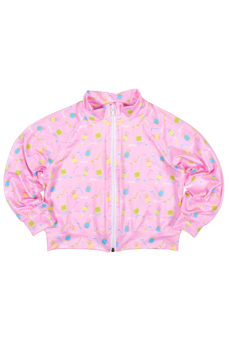 Golf Print Performance Knit Jacket, Main, color, Pink/Multi
