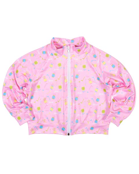 Golf Print Performance Knit Jacket (Toddler, Little Kid, Big Kid)