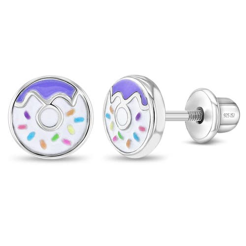 In Season Jewelry Frosted with Sprinkles Donut Earrings in Purple at Nordstrom