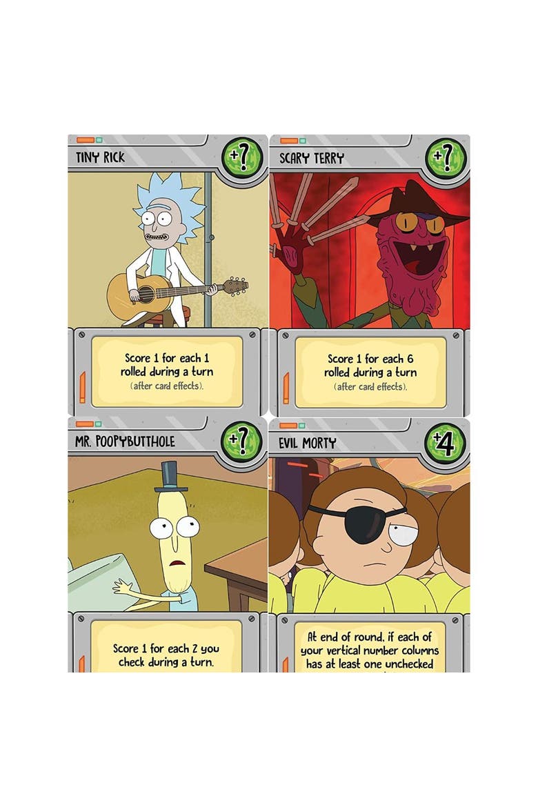 Rick And Morty The Morty Zone Dice Game, Alternate, color, Multicolored
