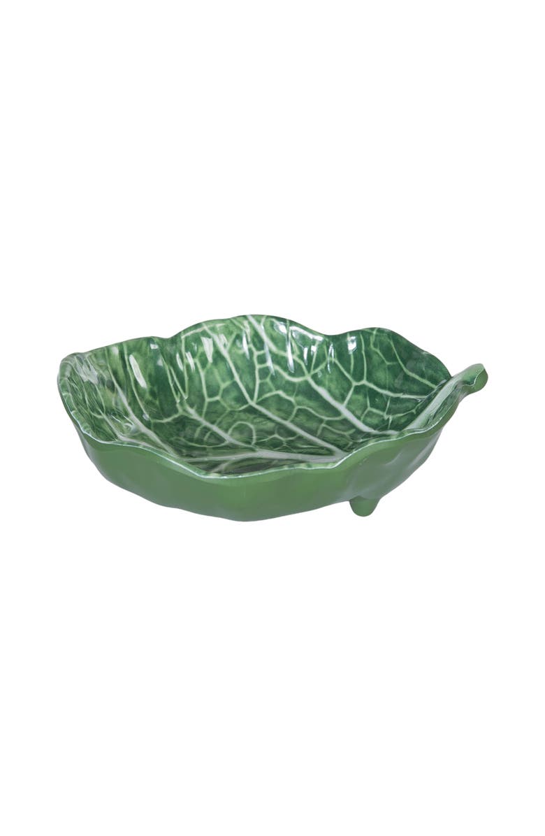C&F Home Cabbage Leaf Set of 4 Serving Dinnerware Dip Dishes 5.2", Alternate, color, Green