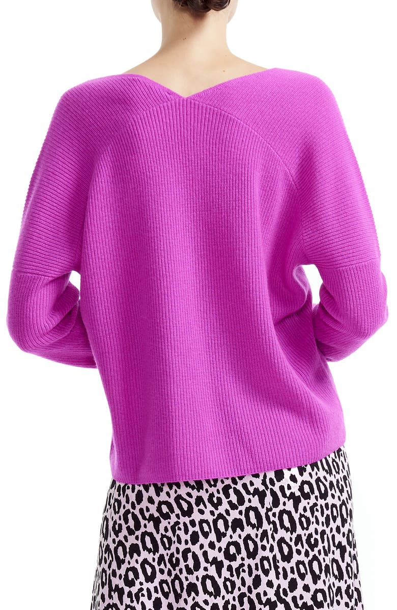 maje Madina Ribbed Cashmere Sweater, Alternate, color,