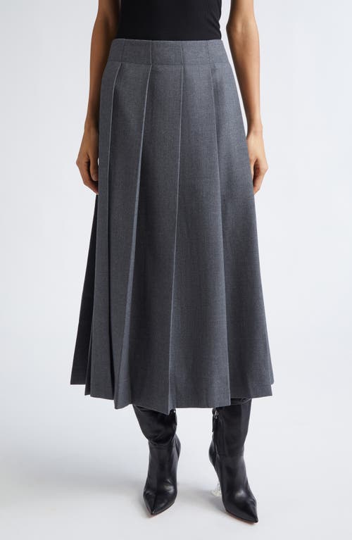 Vaquera Pleated Midi Skirt in Dark Grey 1  product