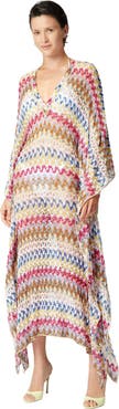 Missoni Long Kaftan In Lamé Viscose Lace