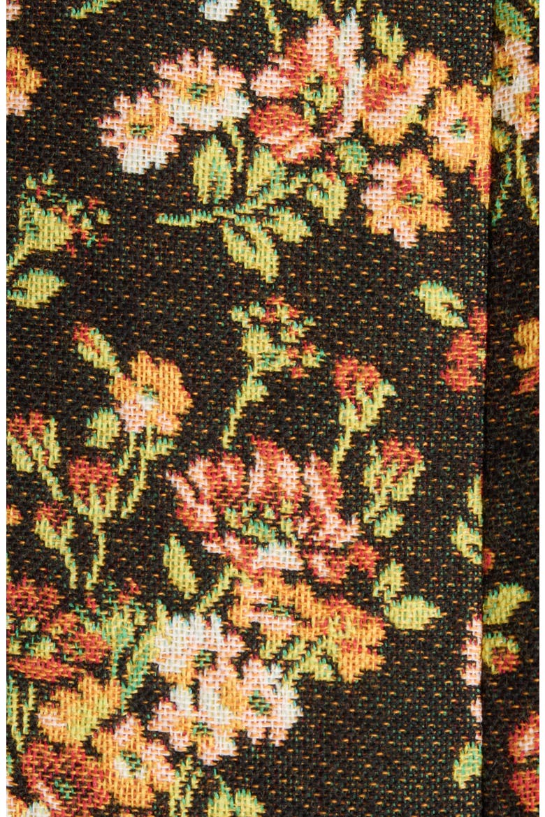 Rain Weave Floral Coat, Alternate, color, BROWN