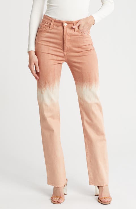 Alexxis High Waist Slim Fit Jeans (Melange Hue Vintage Pink)