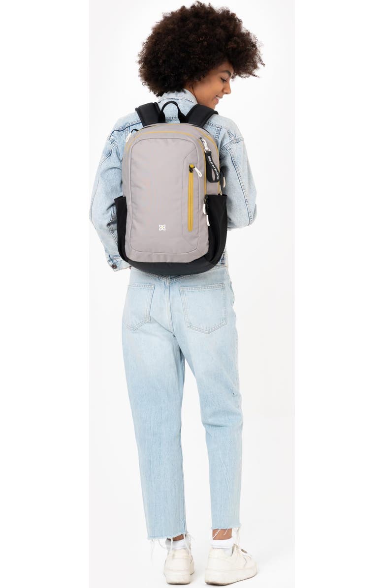 Sherpani Getaway RFID Protection Laptop Backpack, 22L, Fits 15'' Laptop, Wasabi Stone, Alternate, color, Wasabi Stone