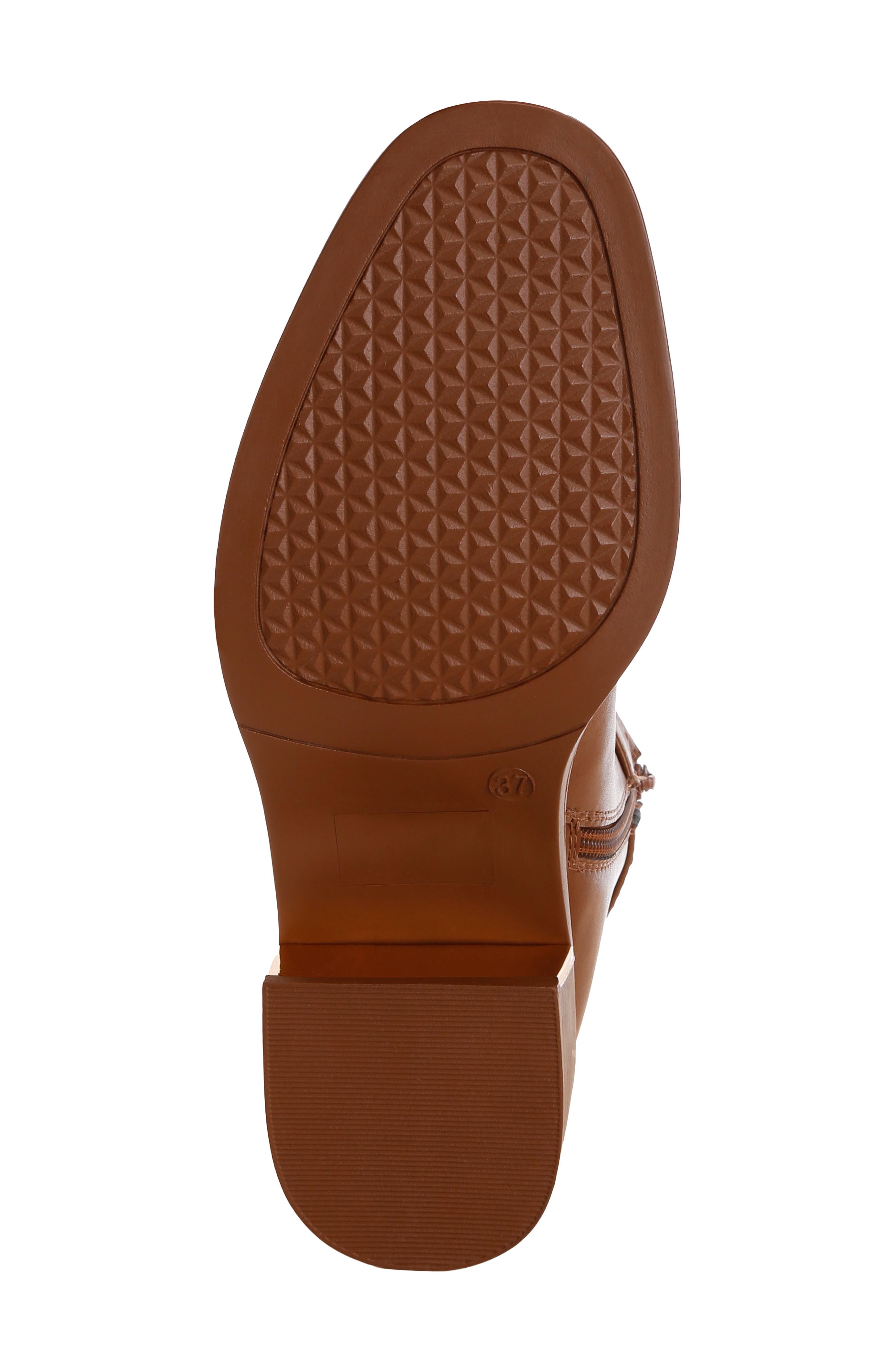 Winifred Leather Bootie, Alternate, color, BROWN SMOOTH