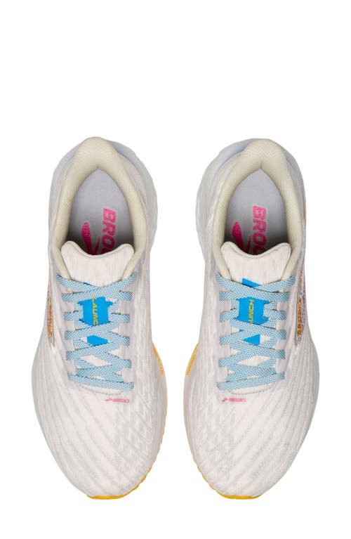 Brooks Launch 11 Running Shoe In White/murmur/blithe