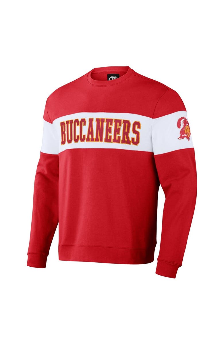 NFL X DARIUS RUCKER Men's NFL x Darius Rucker Collection by Fanatics Red Tampa Bay Buccaneers Team Color & White Pullover Sweatshirt, Alternate, color, Red