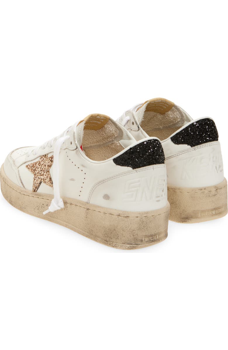 Golden Goose Ball Star 2 Low Top Platform Sneaker, Alternate, color, White/ Gold/ Black