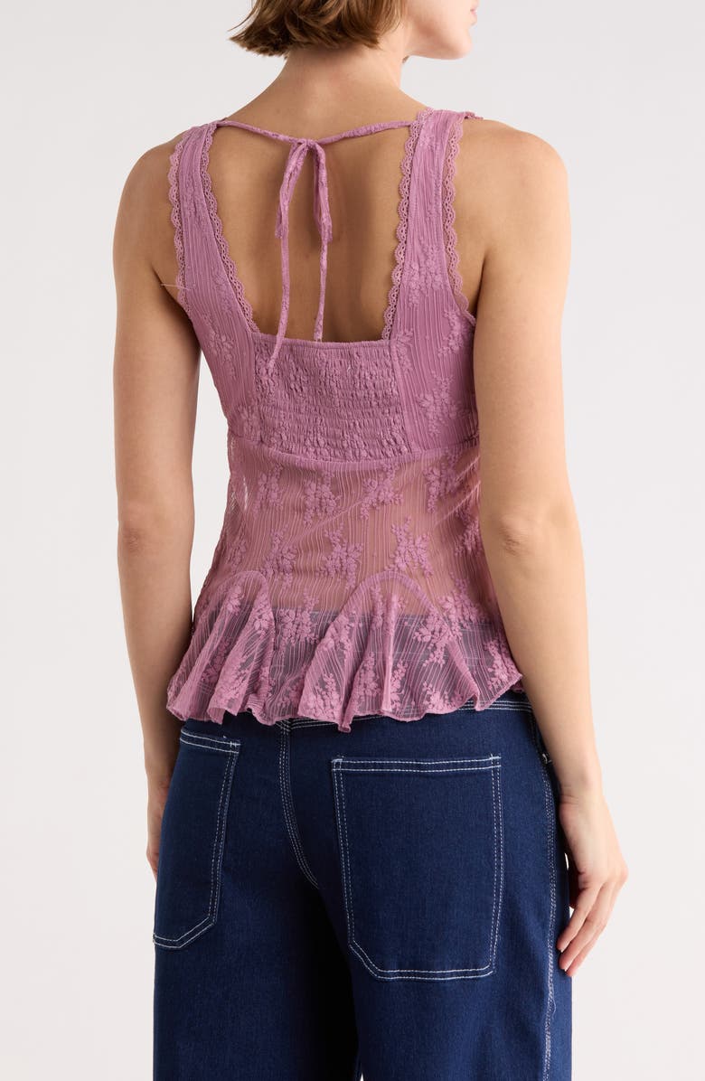 Madden Girl V-Neck Lace Top, Alternate, color,