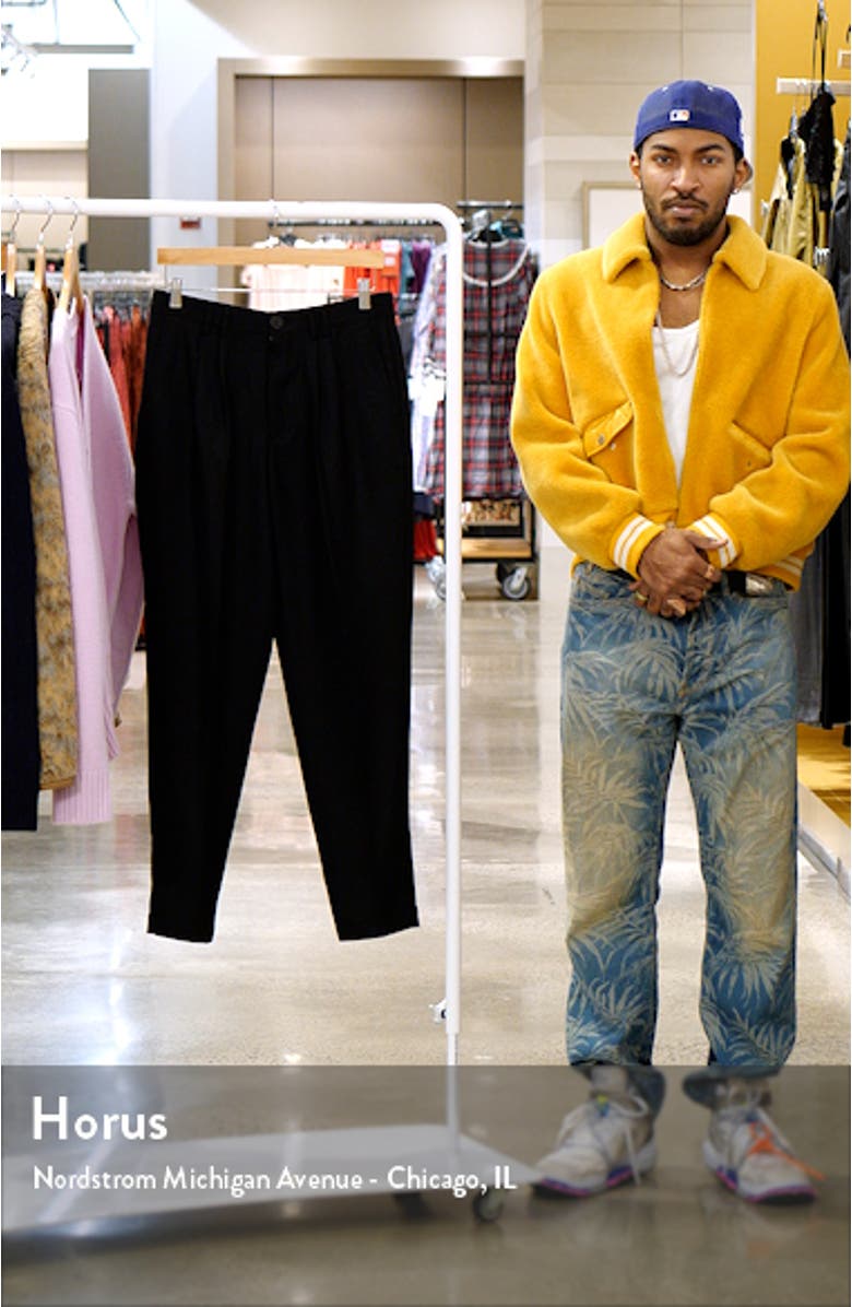 Club Wool Blend Pleated Trousers, sales video thumbnail