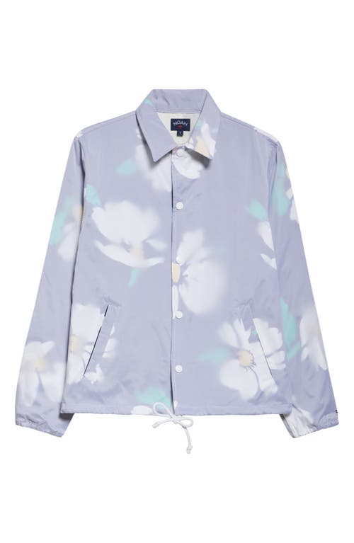 Noah Outrigger Floral Print Nylon Jacket In Blue