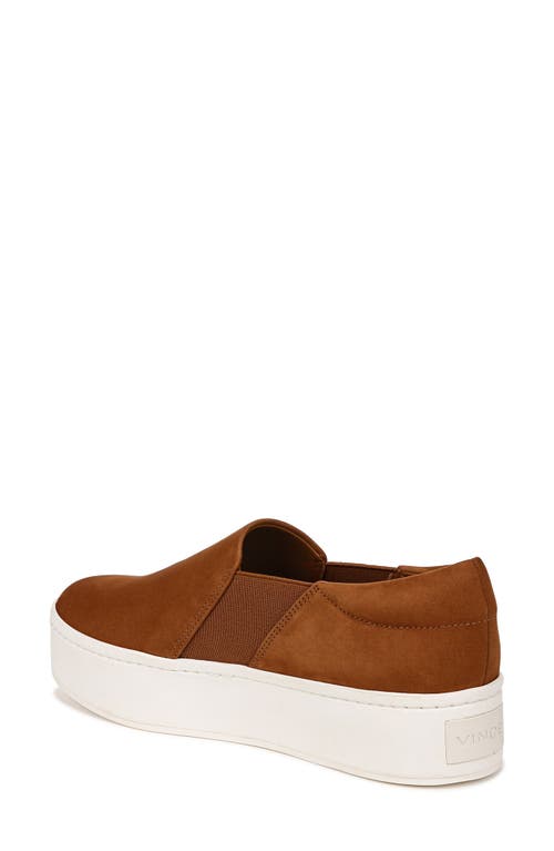 Vince Warren Suede Slip-on Sneakers In Sequoiabrown