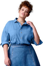 June + Vie Chambray Blouse