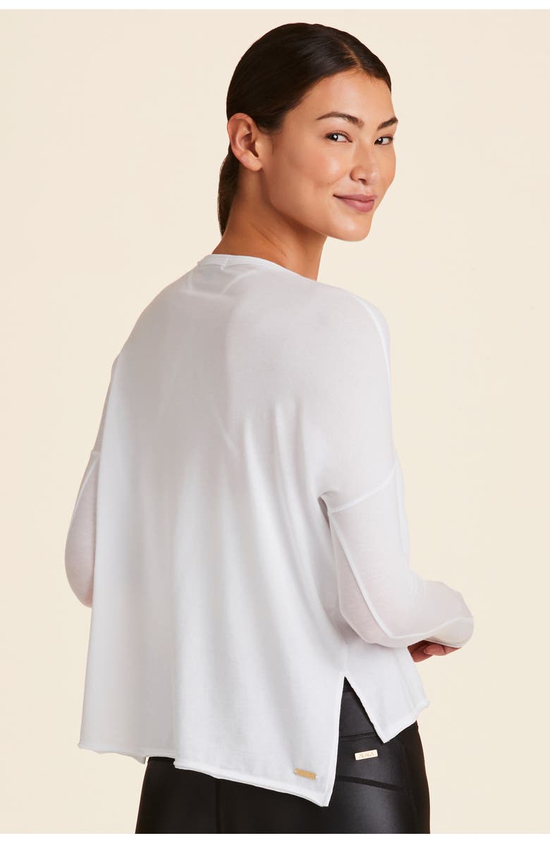 ALALA Long Sleeve Breakers Tee, Alternate, color, White