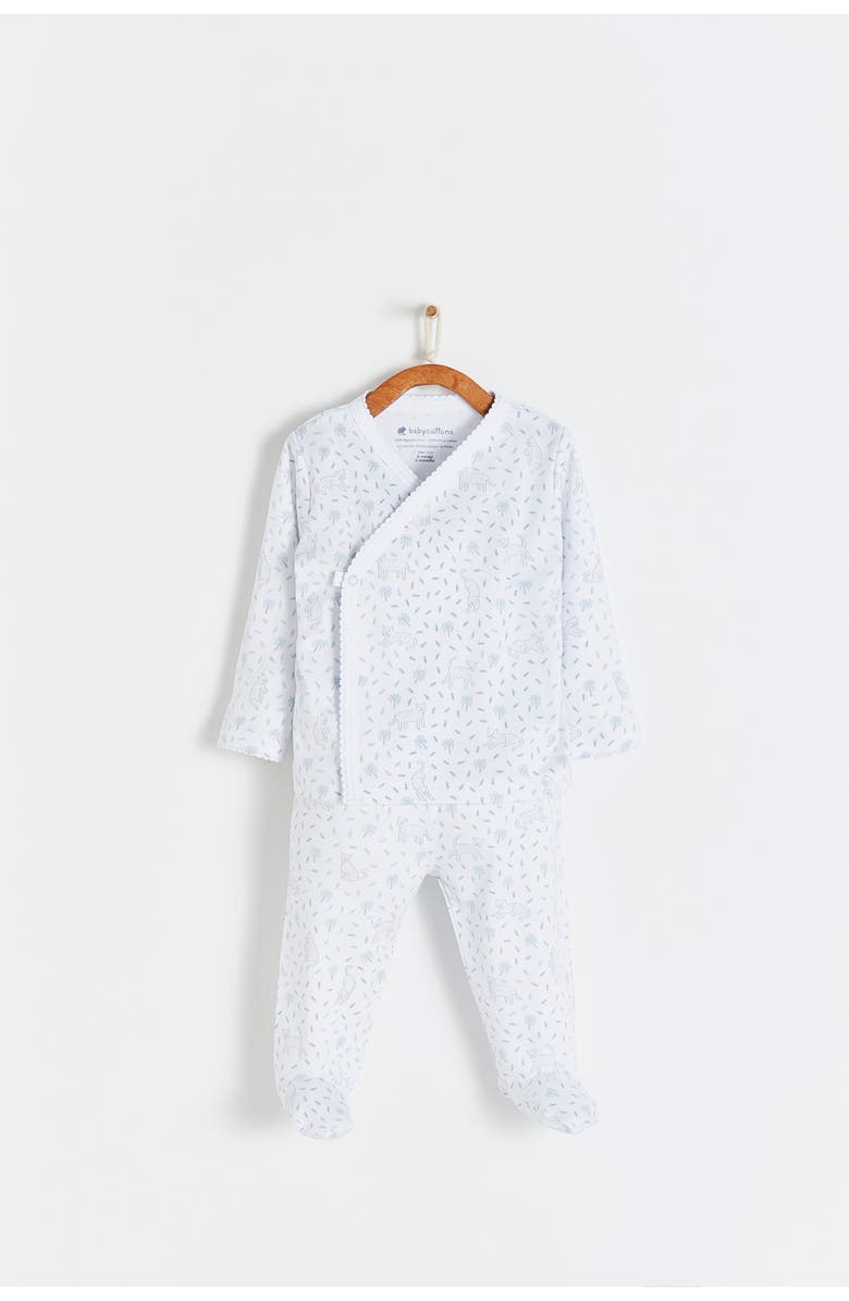 Babycottons Premium Peruvian Pima Cotton Tiggy Kimono & Pants Set for Infant, Alternate, color, Printed