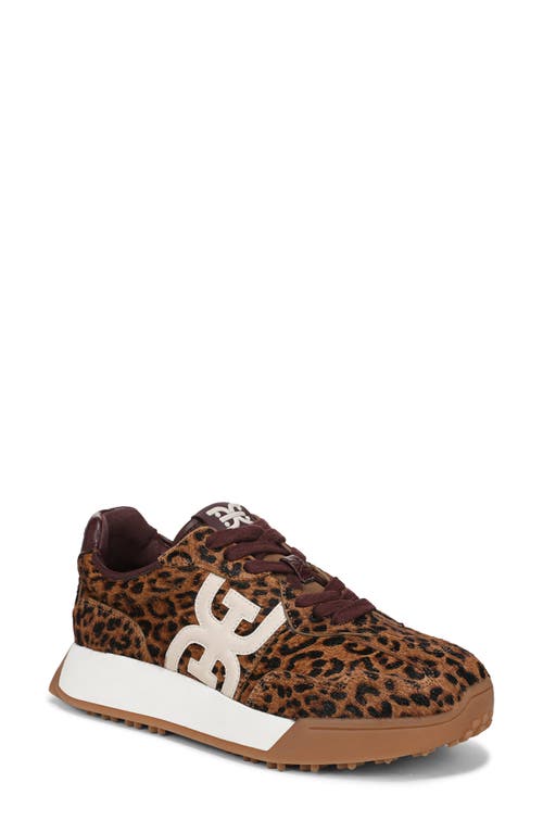 Sam Edelman Langley 3 Genuine Calf Hair Sneaker In Animal Print