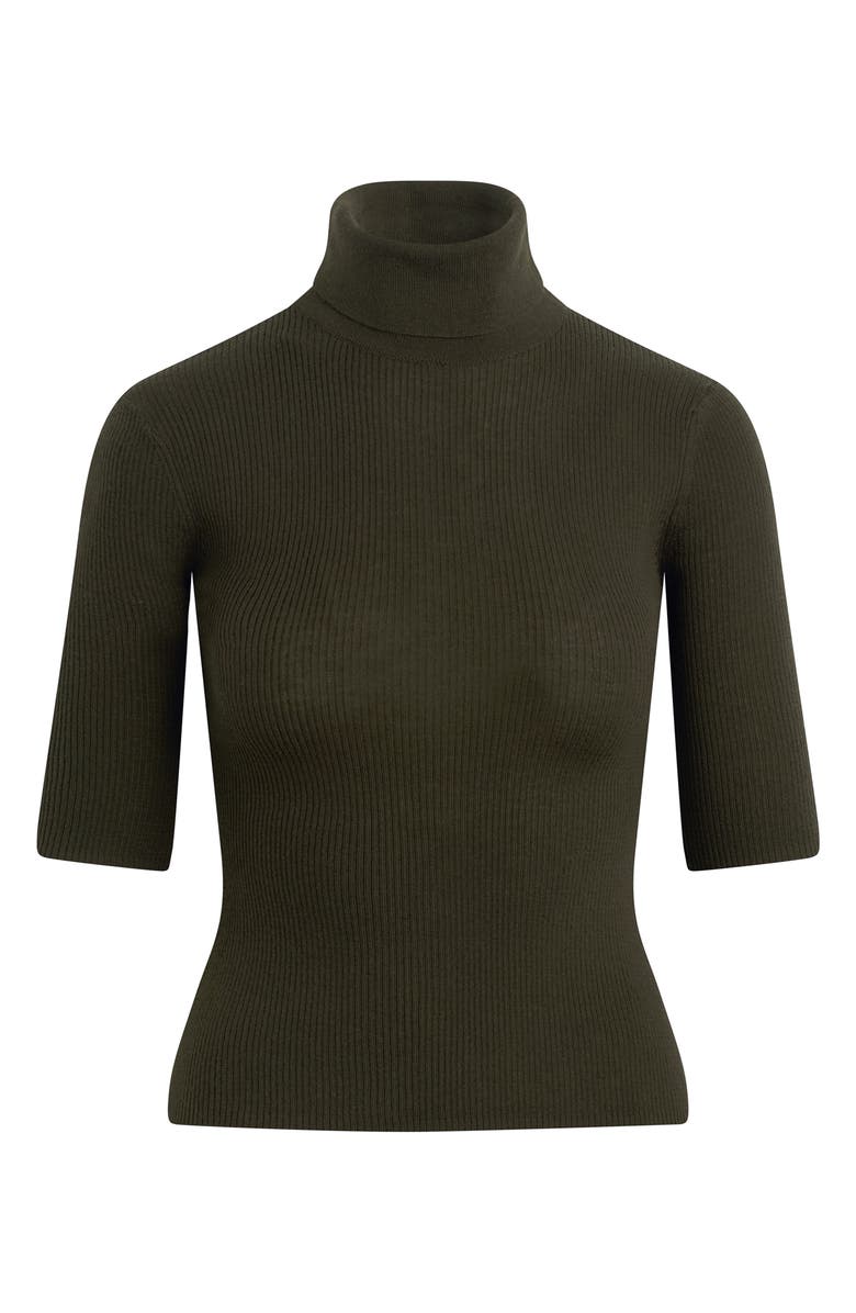 Favorite Daughter The Amelia Merino Wool Turtleneck Top, Alternate, color, Smoketree