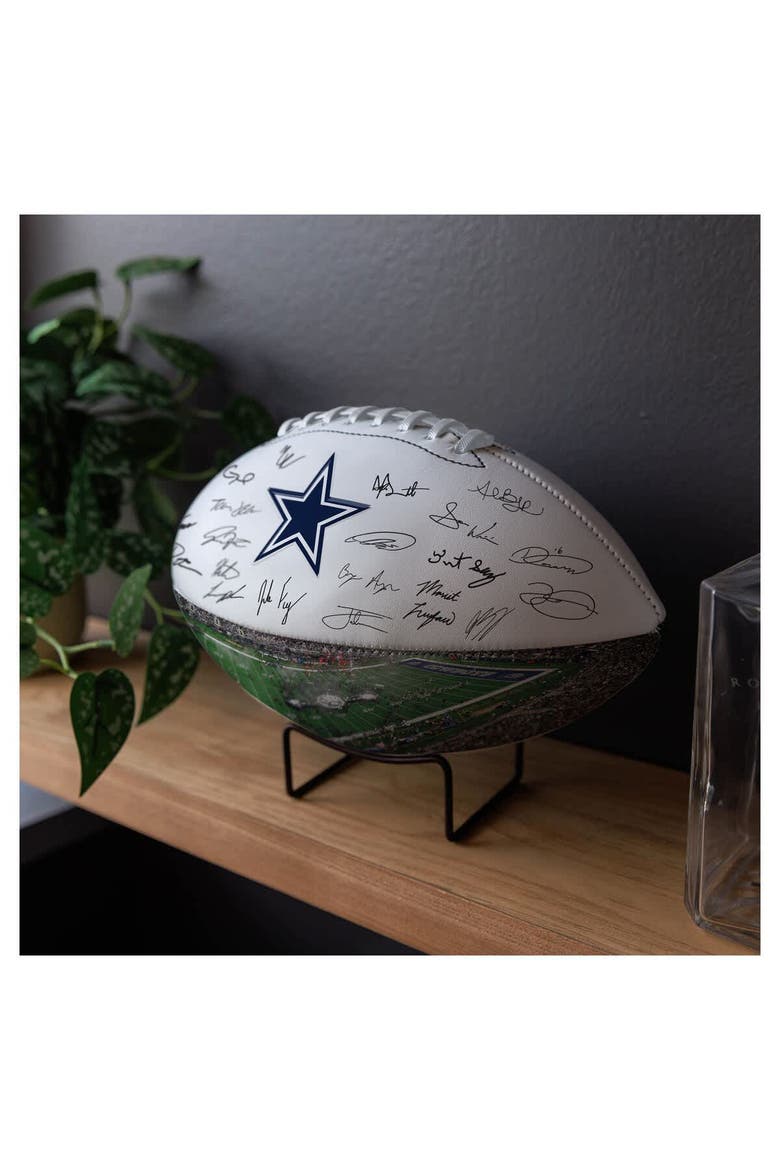 Dallas Cowboys 2025 Autograph Signature Football, Alternate, color, Navy