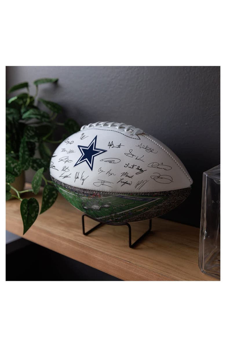 LOGO BRANDS Dallas Cowboys 2025 Autograph Signature Football, Alternate, color, Navy