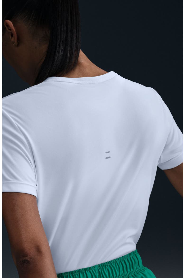 Tempo Dri-FIT Short Sleeve Running Top, Alternate, color, WHITE/ REFLECTIVE SILV