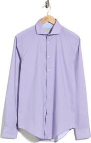 Ted Baker London Advanced Tech Stretch Slim Fit Print Dress Shirt