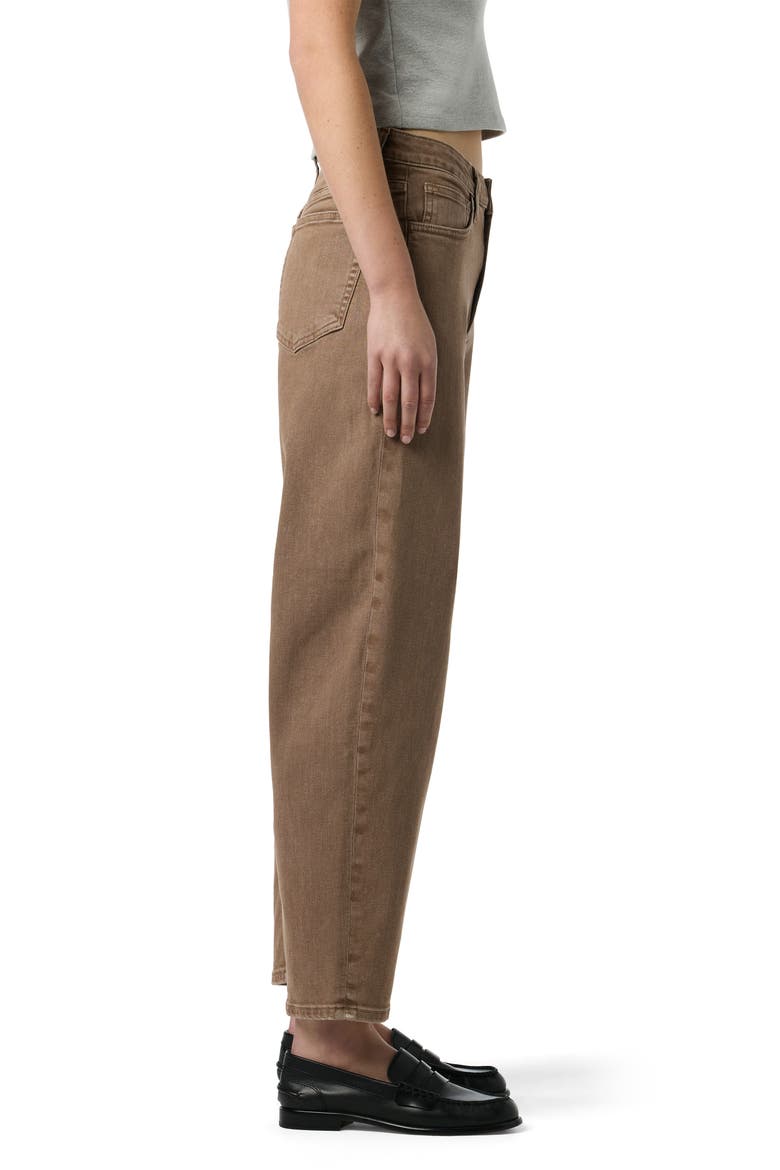 Barrel Leg Jeans, Alternate, color, DOWNTOWN BROWN