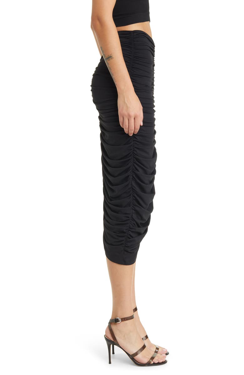 Susana Monaco Ruched Midi Skirt, Alternate, color, 