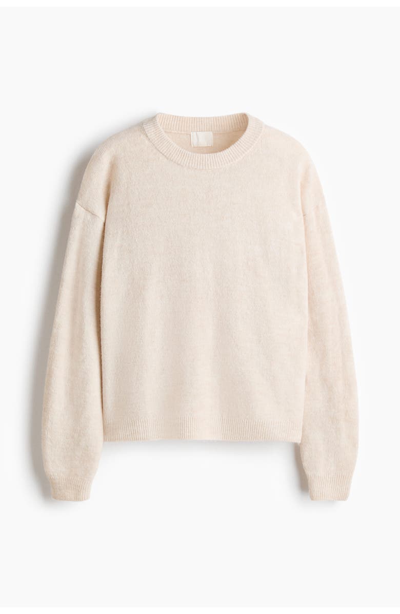H&M Knit sweater, Main, color, Cream