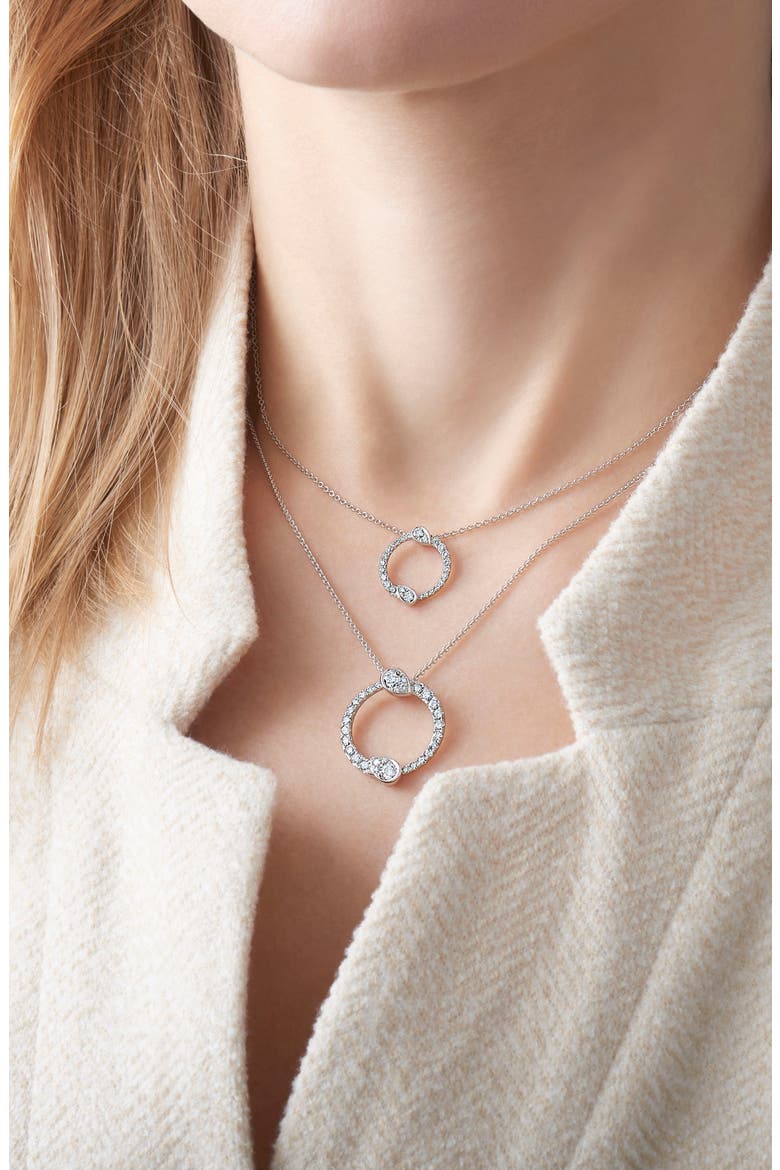Eclipse Yin Yang Diamond Pendant Necklace, Alternate, color, WHITE GOLD