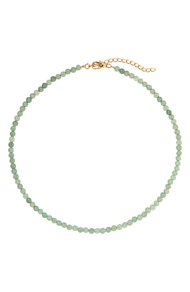 Jennifer Behr Ersa Semiprecious Stone Necklace, Main, color, Aventurine