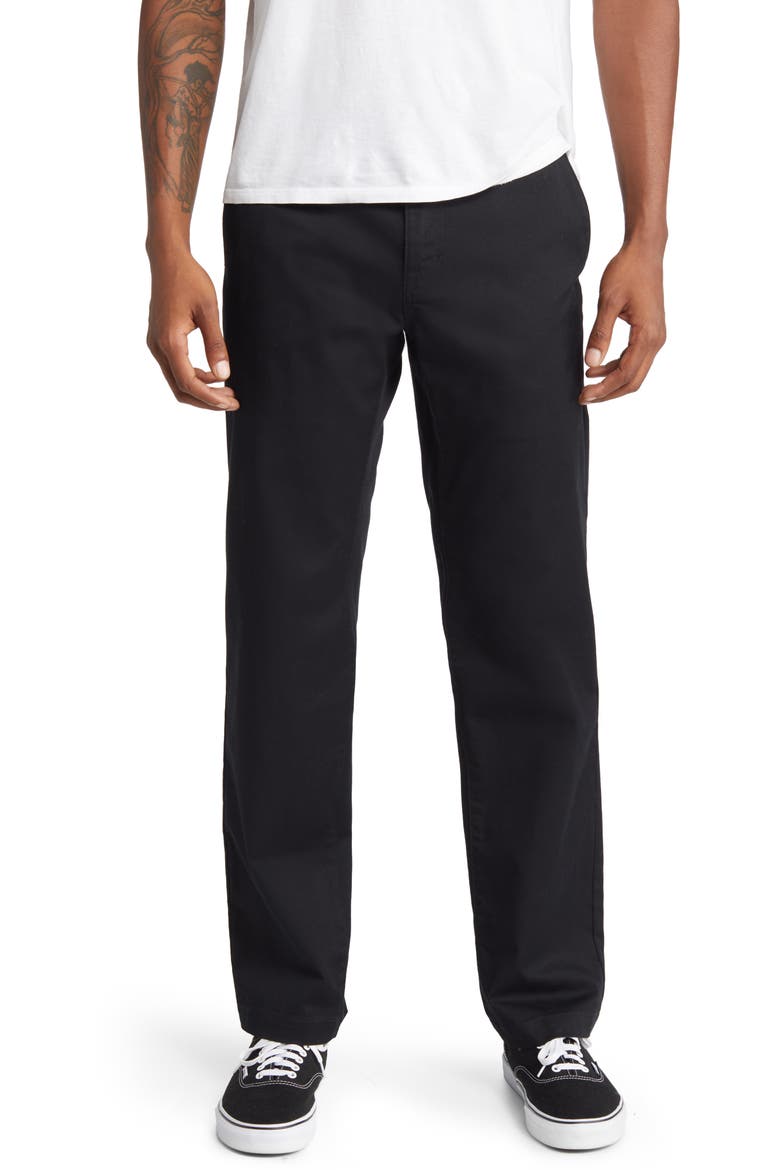 Frickin' Modern Fit Stretch Chino Pants, Main, color, BLACK