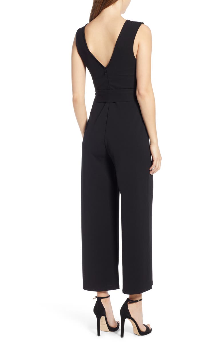 Leith Deep V-Neck Jumpsuit, Alternate, color,