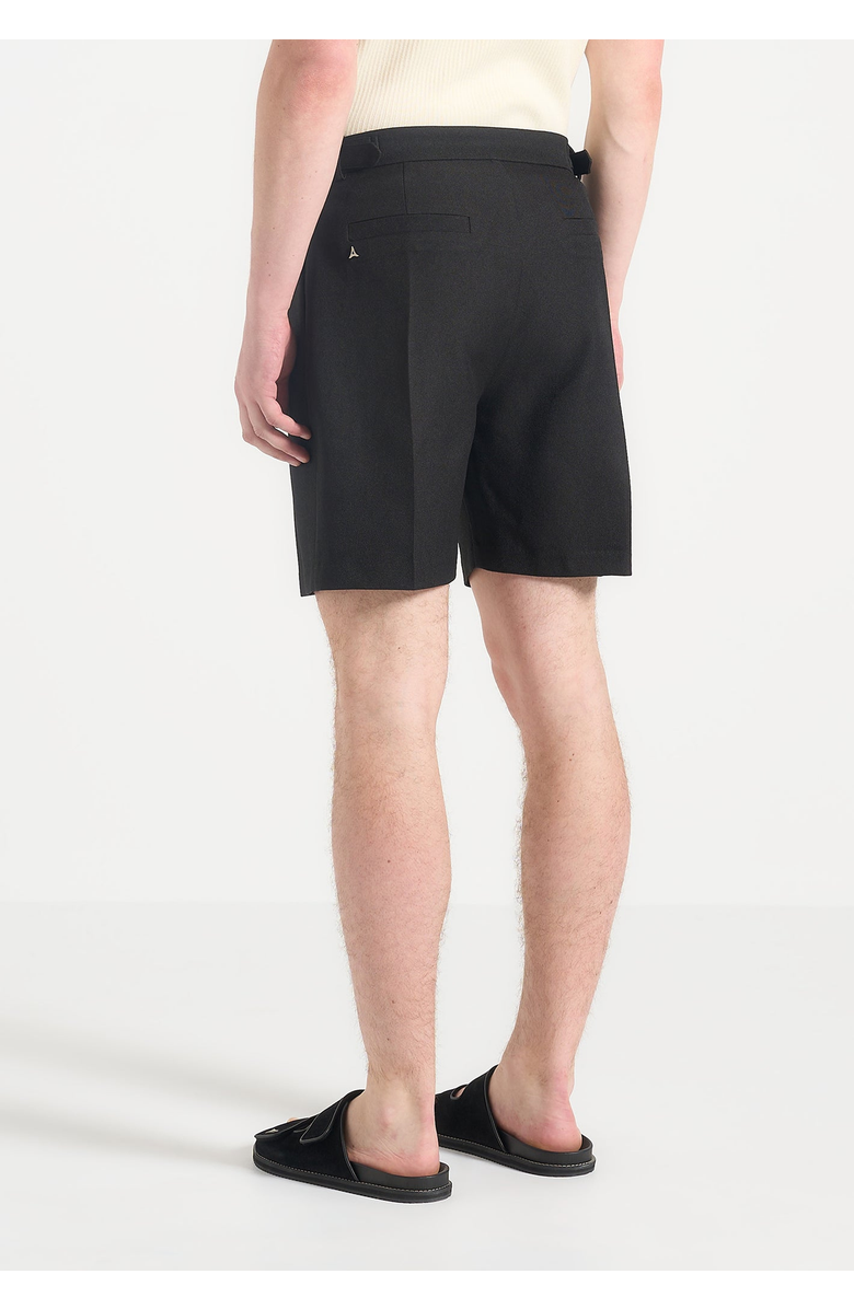 Manière De Voir Bertrand Twin Pleat Tailored Shorts, Alternate, color, Black