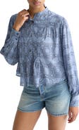 Scotch & Soda Print Pintuck Shirt