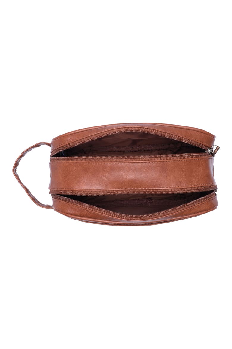 Double Zip Travel Dopp Kit, Alternate, color, TAN
