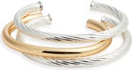 Nordstrom Set of 3 Twist Cuff Bracelets