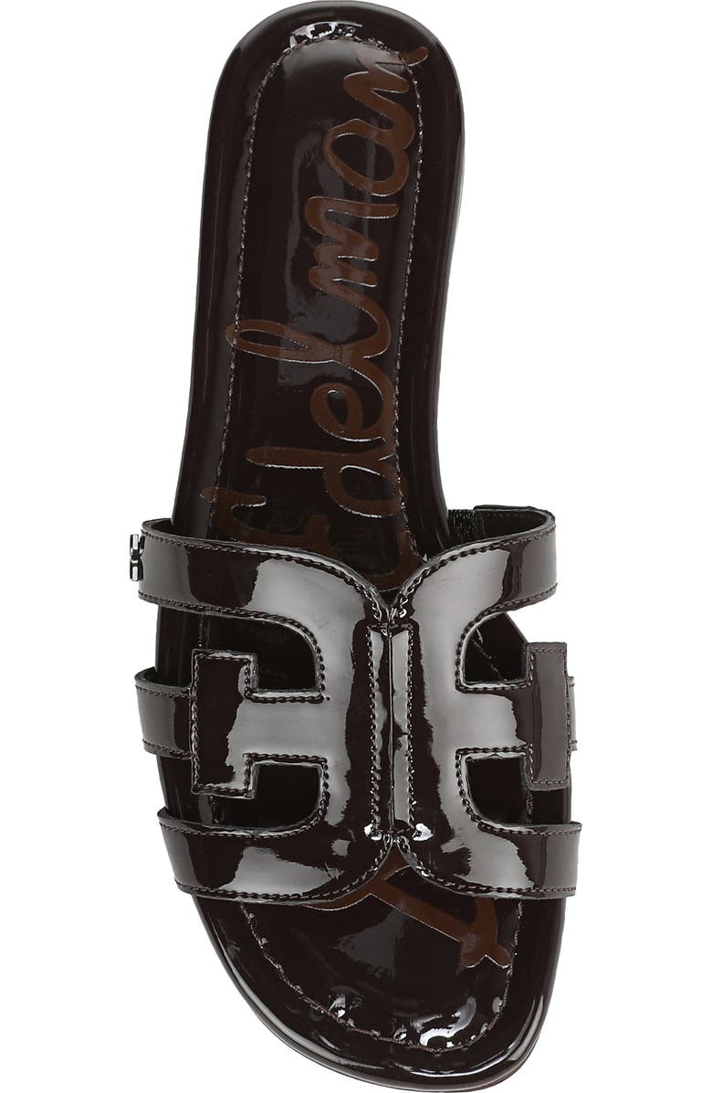 Sam Edelman Bay Cutout Slide Sandal - Wide Width Available, Alternate, color, Rich Chocolate