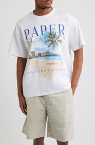 PAPER PLANES Hawaii Beach Graphic T-Shirt