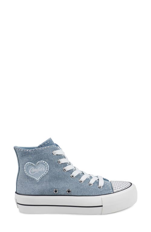 Candies Candie's Lizzy High Top Sneaker In Blue