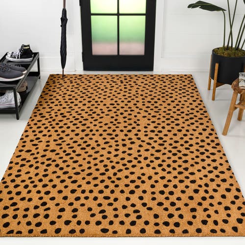 Jonathan Y Peater Classic Casual Commerical Natural Coir Indoor/outdoor Mat In Brown