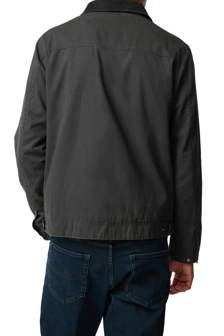Rutherglen Harrington Cotton Jacket, Alternate, color, PEWTER