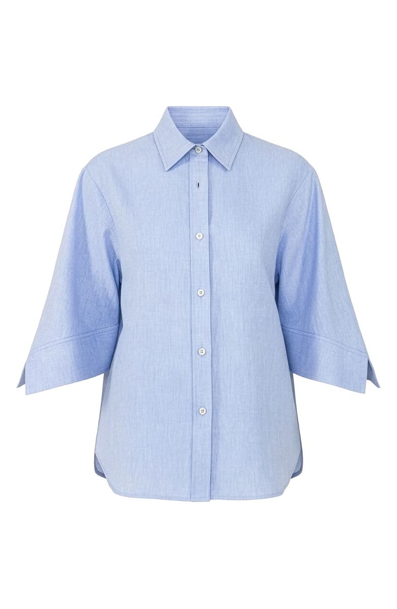 Callas Milano Georgie Shirt with flared sleeves, Main, color, Pale Blue