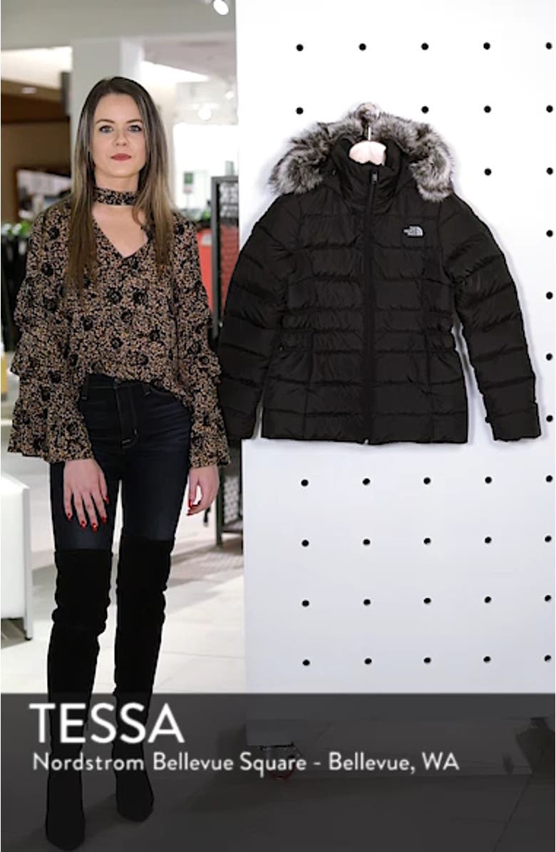 Gotham II Hooded Water Resistant 550-Fill-Power Down Jacket with Faux Fur Trim, sales video thumbnail