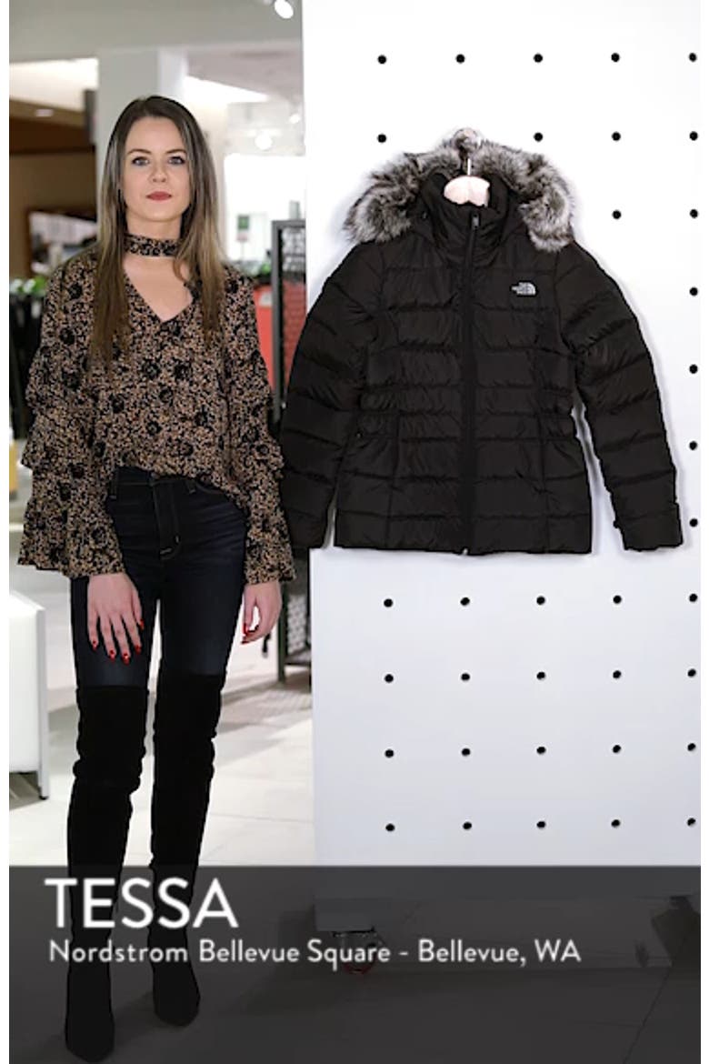 Gotham II Hooded Water Resistant 550-Fill-Power Down Jacket with Faux Fur Trim video