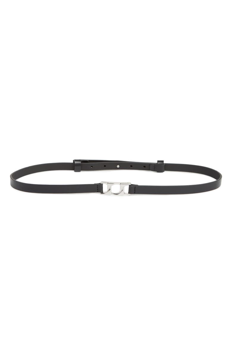 rag & bone Olympus Skinny Leather Belt, Main, color, 