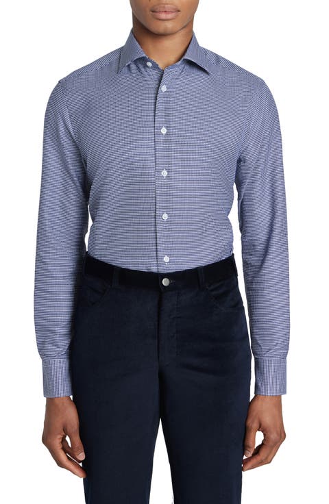 Kensington Dobby Cotton Dress Shirt (Regular & Big)